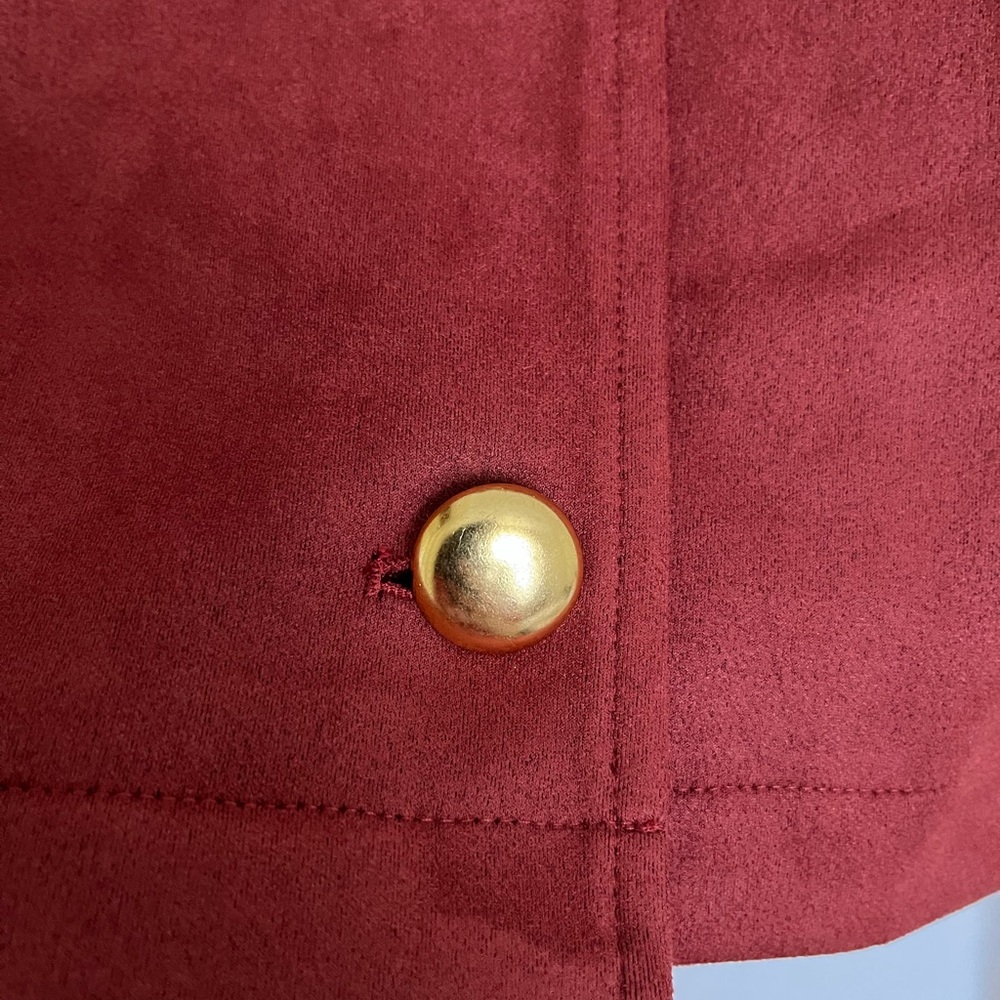 Emaline - Women's Faux Suede Rose Colored Jacket - Picture 3 of 3
